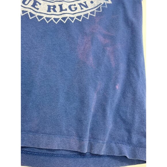 True Religion Blue Graphic Tee S/P 45a - Picture 4 of 8